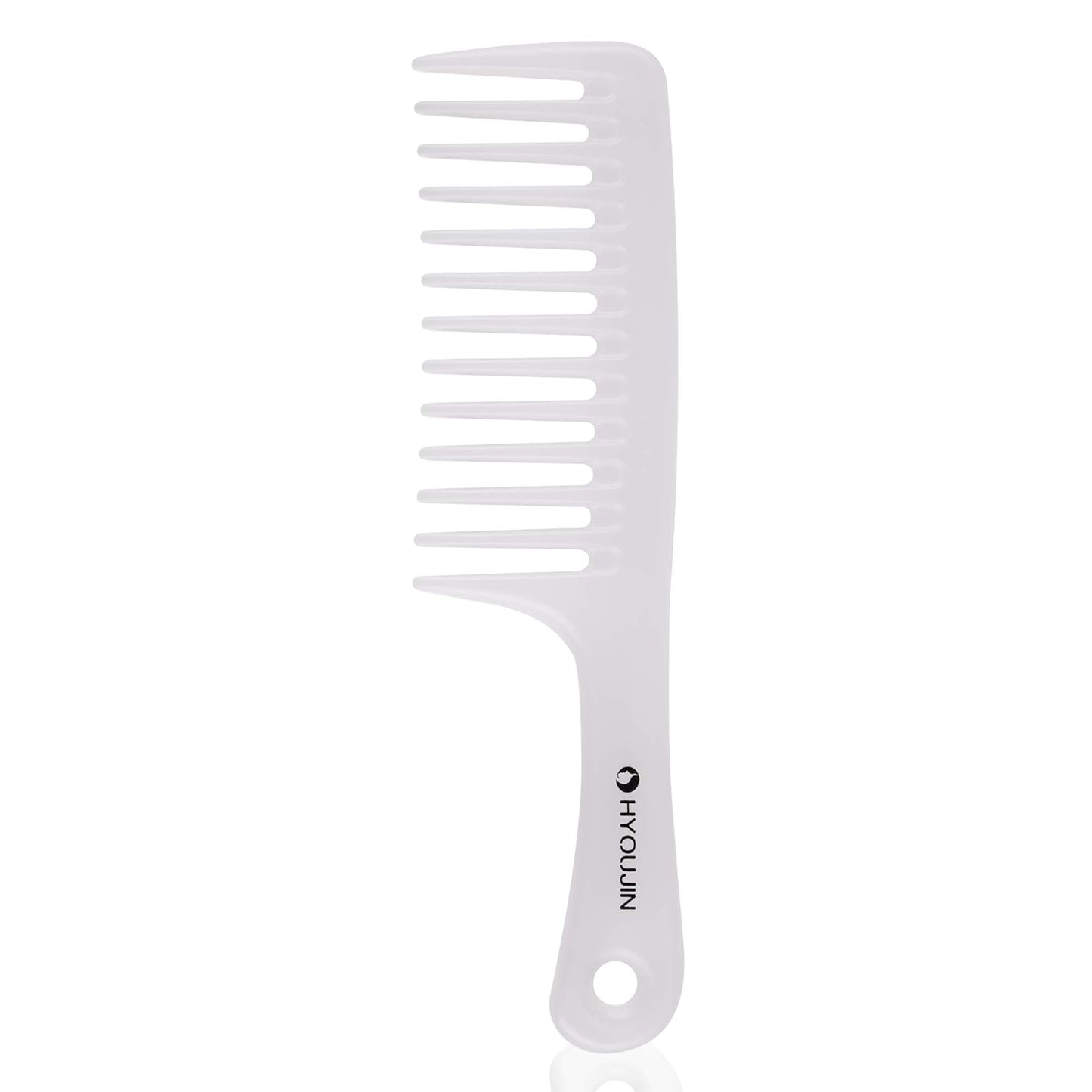 Wide Tooth Comb Detangling Hair Brush Paddle Hair Comb Care Handgrip Comb-Best Styling Comb for Long Wet or Curly Reduce Hair Loss and Dandruff & Headache-Minimal Breakages