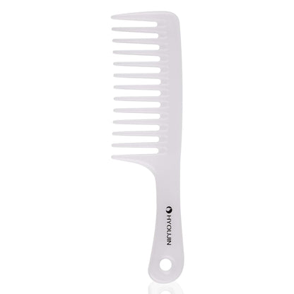 Wide Tooth Comb Detangling Hair Brush Paddle Hair Comb Care Handgrip Comb-Best Styling Comb for Long Wet or Curly Reduce Hair Loss and Dandruff & Headache-Minimal Breakages
