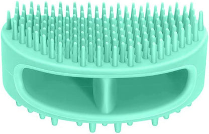 Dog Brush & Cat Brush, Soft Silicone Dog & Cat Grooming Brush, Pet Bath & Massage Brush for Cats and Dogs with Short or Long Hair, Cat Slicker Shedding Hair Brush Teal