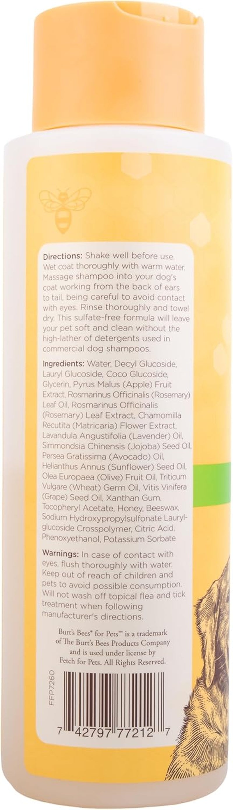 Deodorizing Dog Shampoo with Apple and Rosemary, 95% Natural Origin Formulas, Gentle Canine Cleanser for Smelly Pups, 2 Pk 16 Oz