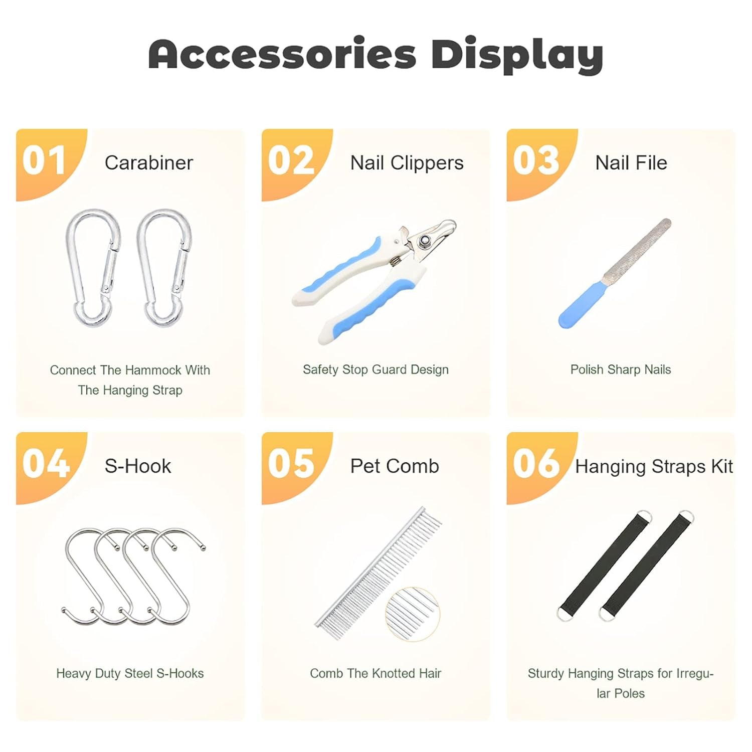 Dog Grooming Hammock Harness for Dog, 12 in 1 Durable Dog Hammock, Breathable Pet Grooming Hammock Helper for Grooming, Hair/Ear/Eye/Teeth Care, Nail Trimming,Orange,L