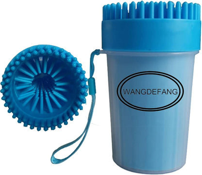 Dog Paw Cleaner Large Breed XL, Dog Cat Paw Washer, Quickly and Effectively Clean Muddy Pet Paws (Large, Blue)