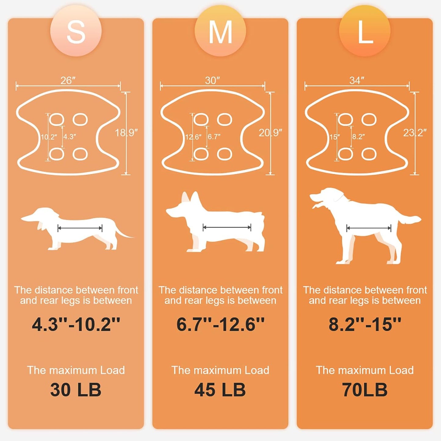 Dog Grooming Hammock Harness for Dog, 12 in 1 Durable Dog Hammock, Breathable Pet Grooming Hammock Helper for Grooming, Hair/Ear/Eye/Teeth Care, Nail Trimming,Orange,L