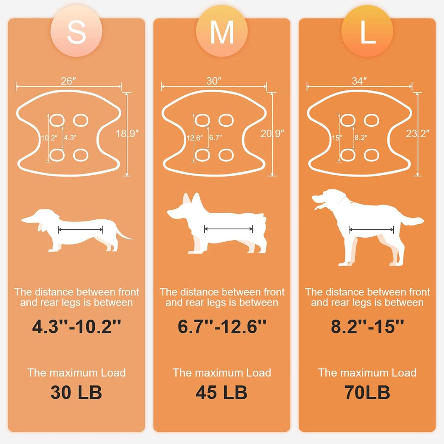 Dog Grooming Hammock Harness for Dog, 12 in 1 Durable Dog Hammock, Breathable Pet Grooming Hammock Helper for Grooming, Hair/Ear/Eye/Teeth Care, Nail Trimming,Orange,L