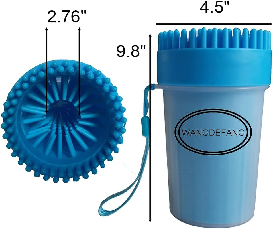 Dog Paw Cleaner Large Breed XL, Dog Cat Paw Washer, Quickly and Effectively Clean Muddy Pet Paws (Large, Blue)