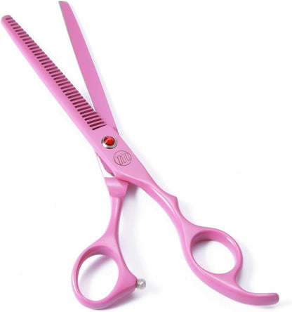Professional Dog Scissors Set - 7 Inch/8 Inch Curved Chunkers & Thinning Shears with Grooming Comb